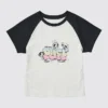 Grafisk T-shirt til kvinder med muntert motiv