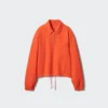 Halv-zip sweatshirt til kvinder