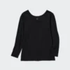 HEATTECH-T-shirt i bomuld til kvinder | Ekstra varm | Rund hals
