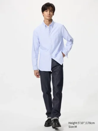 Herre-skjorte i Oxford-slim fit | Stribet