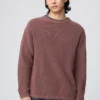 Herre-sweater med rund hals