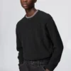 Herre-sweater med rund hals