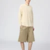 Herre-sweater med rund hals