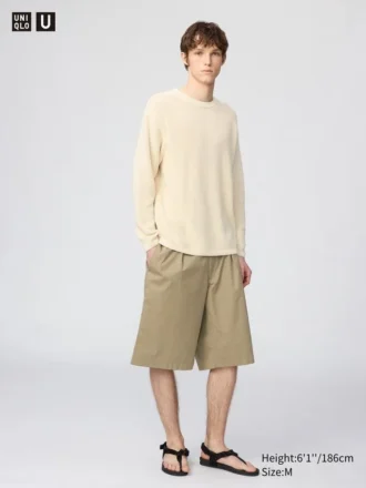 Herre-sweater med rund hals