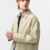 Herreblouson med lynlås