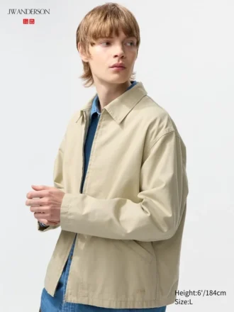 Herreblouson med lynlås
