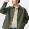 Herreblouson med lynlås