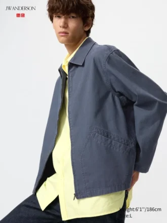 Herreblouson med lynlås