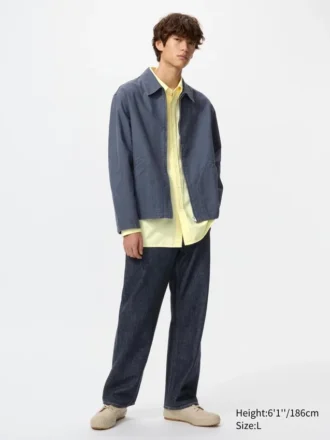Herreblouson med lynlås