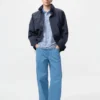 Herrejeans i bred, lige pasform