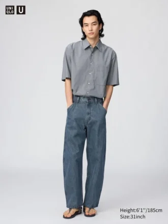Herrejeans med bred benvidde