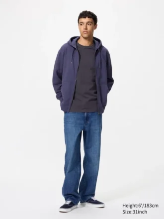 Herrejeans med bred, lige pasform