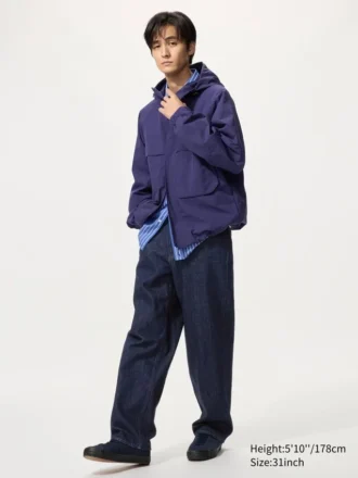 Herrejeans med bred, lige pasform