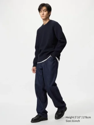 Herrejeans med bred, lige pasform | Tall