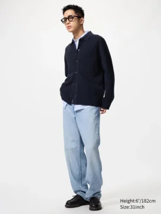 Herrejeans med bred, lige pasform | Tall