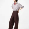 Herreskjorte i bredvævet stof | Button-down | Ternet