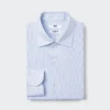 Herresuper-strygefri slim-skjorte | Spredt krave | Stribet