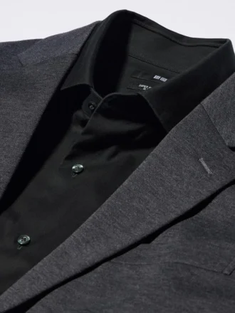 Herresuper-strygefri slim-skjorter | Spredt krave