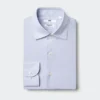 Herresuper-strygefri slim-skjorter | Spredt krave | Ternet