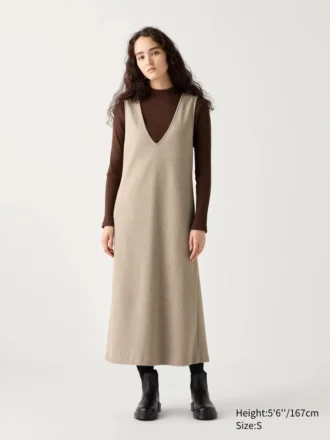 Jersey-jumperkjole med nederdel til kvinder