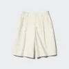 Jersey-plisserede lange shorts til kvinder