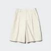 Jersey-plisserede lange shorts til kvinder