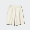 Jersey-plisserede lange shorts til kvinder