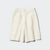 Jersey-plisserede lange shorts til kvinder
