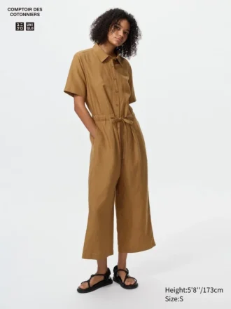 Jumpsuits i linneblanding til kvinder