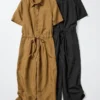 Jumpsuits i linneblanding til kvinder