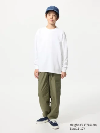 Kids AIRism bomulds-T-shirt | Langærmede T-shirts