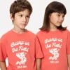 Kids AIRism bomulds-T-shirt med grafisk print