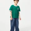 Kids AIRism bomulds-T-shirt med grafisk print