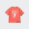 Kids AIRism bomulds-T-shirt med grafisk print