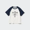 Kids AIRism bomulds-T-shirt med kort ærme og grafisk print