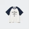 Kids AIRism bomulds-T-shirt med kort ærme og grafisk print