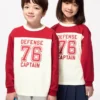 Kids AIRism langærmede bomulds-T-shirts | Grafik