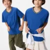 Kids DRY-EX V-hals T-shirt | Tofarvet