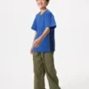 Kids DRY-EX V-hals T-shirt | Tofarvet