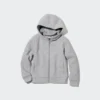 Kids Ultra Stretch Dry Sweat langærmede T-shirts med gennemgående lynlås