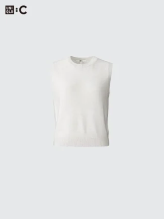 Kort cashmere-sweatere til kvinder | Ærmeløs