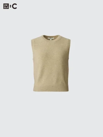 Kort cashmere-sweatere til kvinder | Ærmeløs