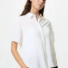 Kortærmede bluser i rayon til kvinder