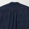 Kortærmede denimshorts med pintucks til kvinder