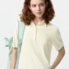 Kortærmet polo-sweater til kvinder