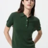 Kortærmet polo-sweater til kvinder