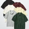 Kortærmet polo-sweater til kvinder