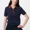 Kortærmet polo-sweatere til kvinder | Color Block