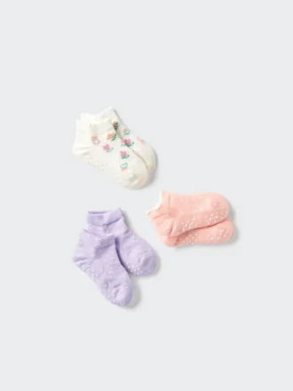 Korte babystrømper | 3 par