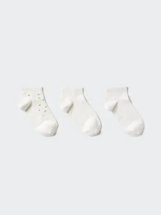 Korte strømper til kvinder | 3 par | Blomster